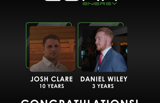 Celebrating milestones at Cura Energy: Ten years for Josh Clare and three years for Daniel Wiley
